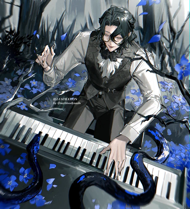 Forget Me Not.   Drawn with  #Reverse1999 ・ #Re1999FanartContest