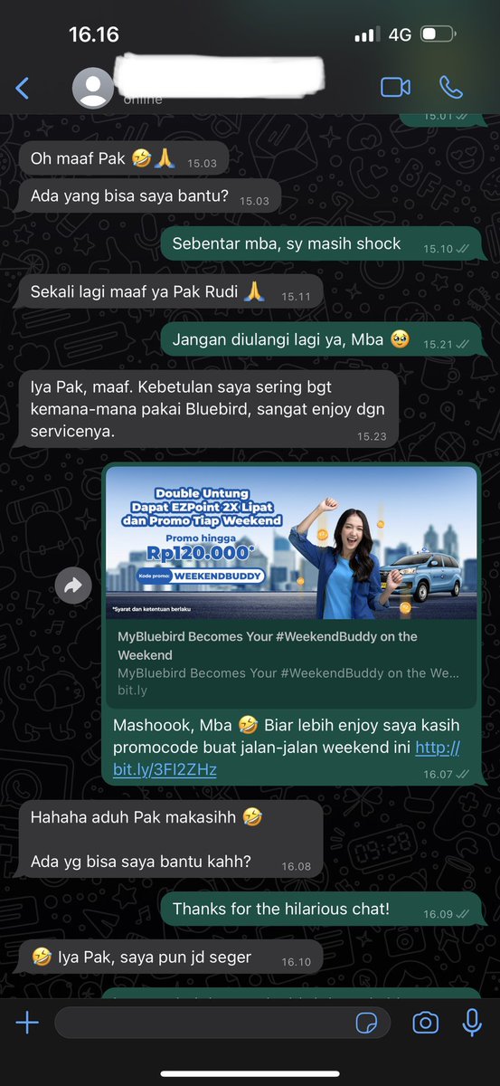 RudiRaga's tweet photo. Terima kasih buat para driver Bluebird. Kalian hebat! https://t.co/XkVSilCM4p