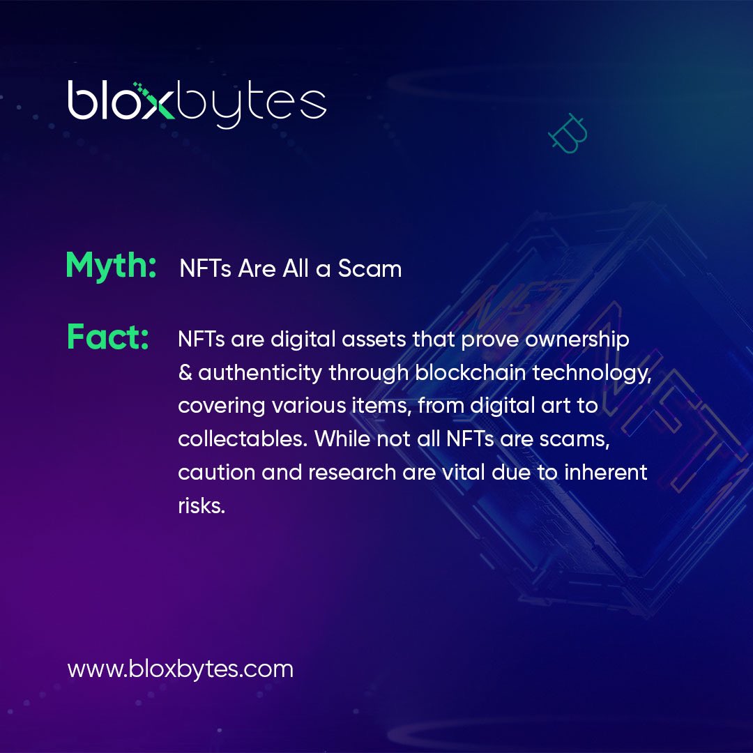 BloxBytes's tweet photo. The truth is out there.#BloxBytes #Myth #Fact #Scam #NFT https://t.co/1CoYHQfWMJ