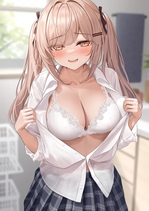 「閉まんないと思ったら、これもしかしておにいちゃんのシャツかも…」