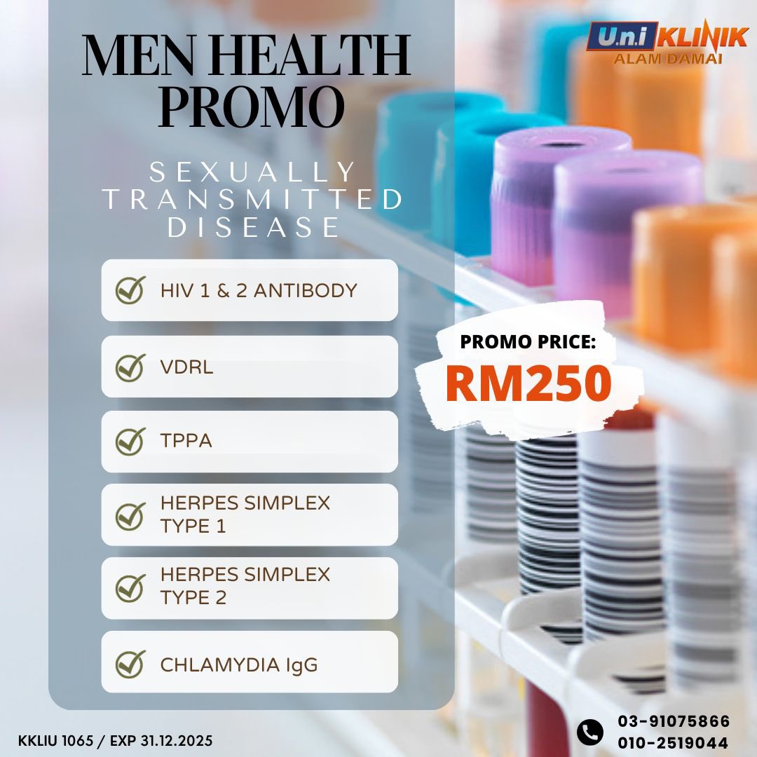 Betul, byk Unistudent yg kena STD sebab at this age ramai yg nk experiment macam-macam.

Dh nak hujung tahun ni kalau x pernah check STD lg, jomla ramai-ramai check.