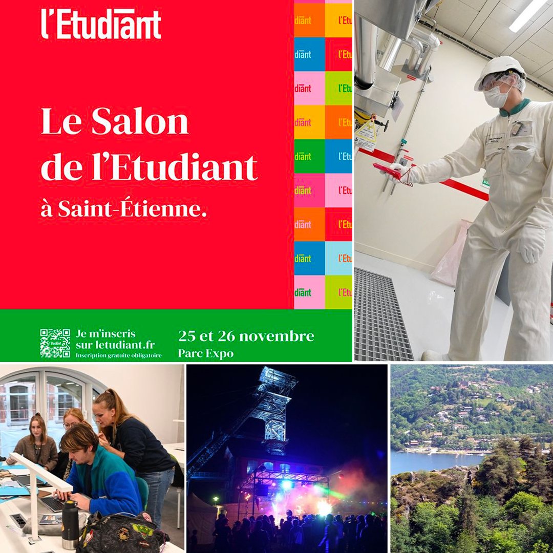 Saint-Étienne Métropole (@stemetropole) on Twitter photo Étudier à #SaintEtienne Métropole c'est :
✅ Des formations d'excellence.
✅ Un écosystème professionnalisant.
✅ Une vie étudiante riche et un cadre de vie d'exception.
Découvrez toutes les bonnes raisons au Salon <a href="/letudiant/">l'Etudiant</a>, les 25 et 26 novembre. ➡️ …tudiant-st-etienne.salon.letudiant.fr Étudier à #SaintEtienne Métropole c'est :
✅ Des formations d'excellence.
✅ Un écosystème professionnalisant.
✅ Une vie étudiante riche et un cadre de vie d'exception.
Découvrez toutes les bonnes raisons au Salon <a href="/letudiant/">l'Etudiant</a>, les 25 et 26 novembre. ➡️ …tudiant-st-etienne.salon.letudiant.fr