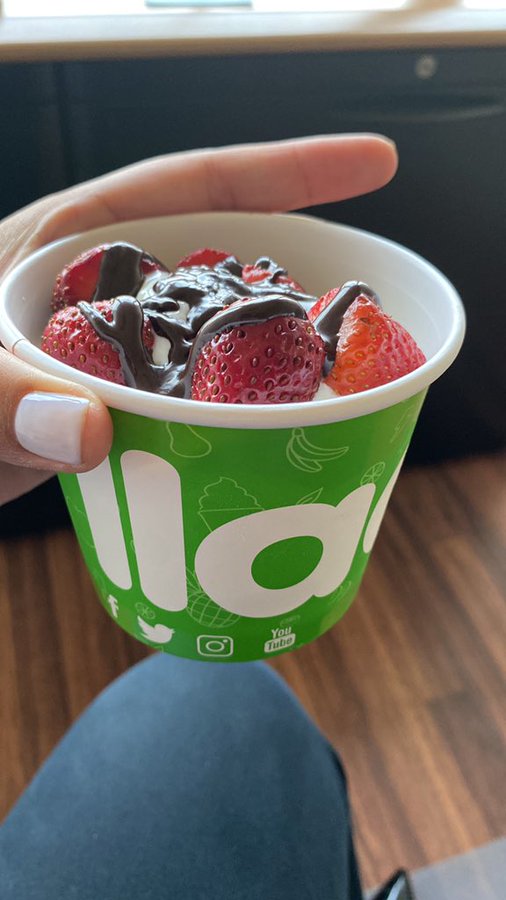 Un día más comiendo las cinco piezas de fruta recomendadas jej