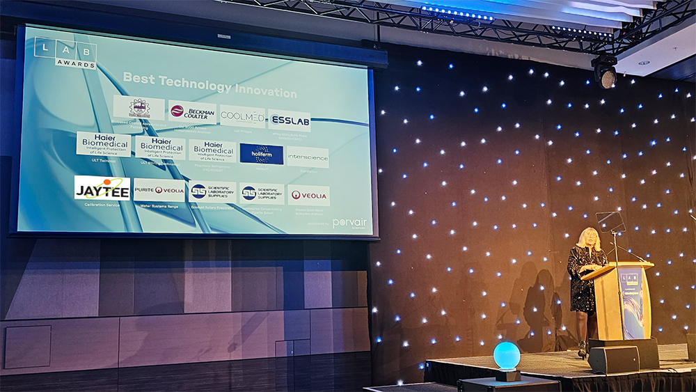 jayteebio's tweet photo. Fantastic evening at the #LABawards gala dinner last night, hosted by the excellent Maggie Philbin. Thanks to everyone involved. We are back on the Jaytee #Labinnovations stand this morning - come down and see us on stand C34! #awards #awards2023 #galadinner https://t.co/waHcZvxMqi