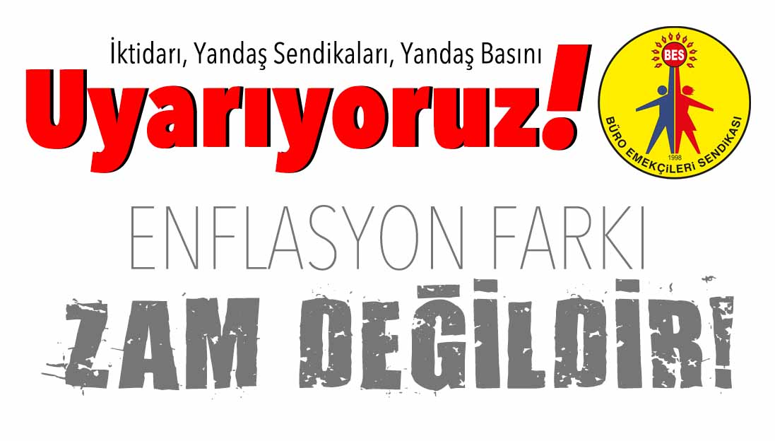 Hükümeti, yandaş sendikaları, yandaş basını uyarıyoruz ❗️
Enflasyon farkı zam değildir, geçmiş aylarda cebimizden çalınanın telafisidir! ⤵️
bes.org.tr/2023/11/02/ikt…

#bütçe #enflasyon