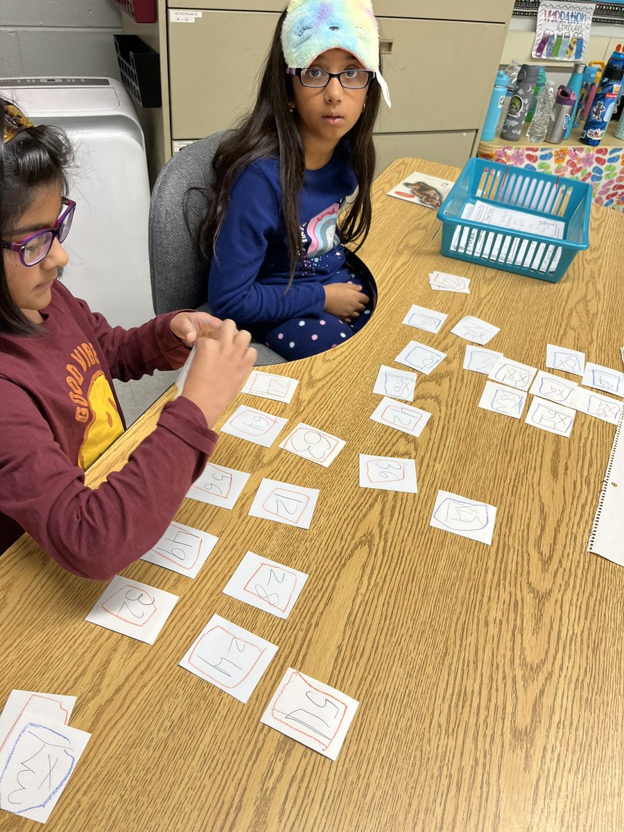 Learning the harder multiplication facts the old school way with homemade flash cards while playing memory with a friend! <a href="/AlanBShepPrin/">Shepard Elementary</a>