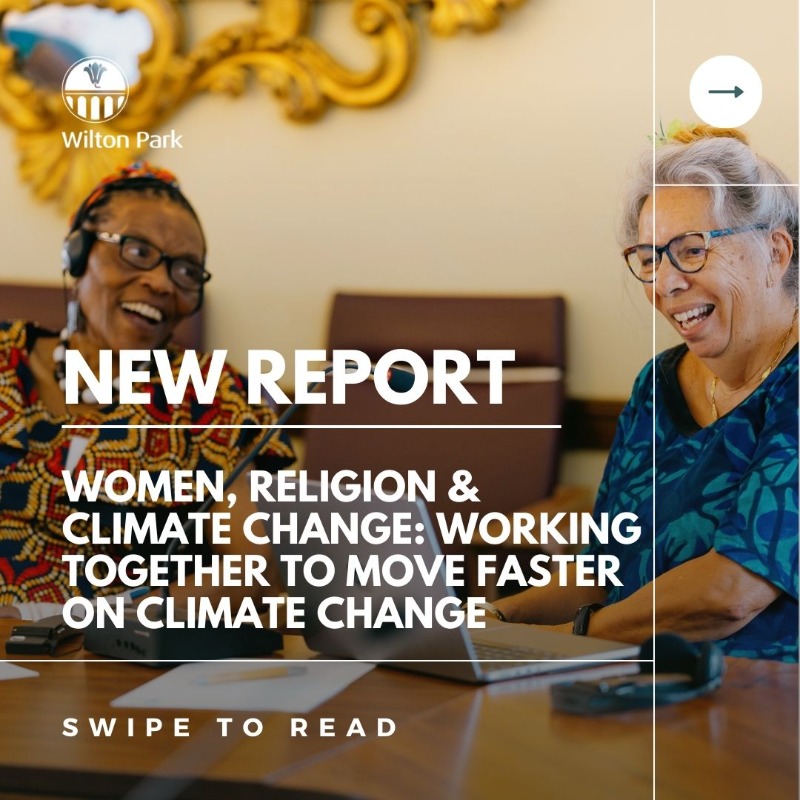 WiltonPark's tweet photo. 💬 'There was a need to redefine leadership as the leadership of listening'

🖊️ Swipe for key points from our dialogue on increasing collaboration between women leading on climate action in faith &amp; secular contexts.  ➡️

🔗 https://t.co/uNy06DOqqU