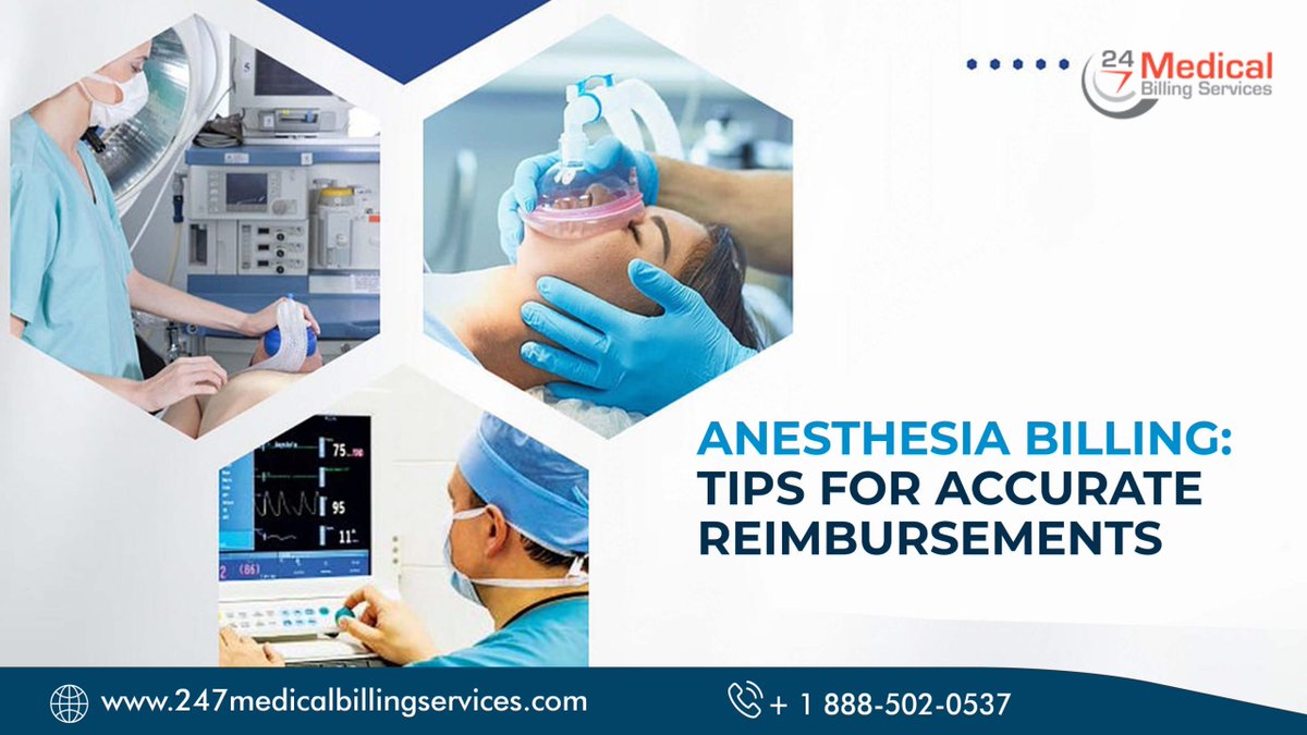 Charlie42038302's tweet image. 🏥 Anesthesia Billing: Boosting Reimbursements 💰
Mastering #anesthesiabilling and #anesthesiacoding can be challenging, but with 24/7 Medical Billing Services success tips navigate this with accuracy. Call +1 888-502-0537
Read bit.ly/46cgmed