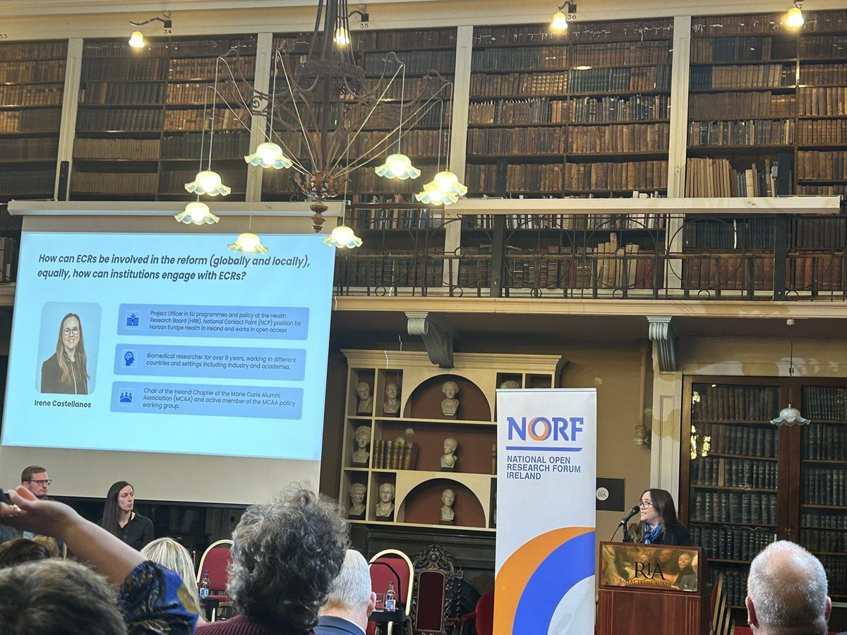 Growing evidence that the current evaluation system is working against diversity in science as well as of scientists. Dr Irene Castellanos presenting on ‘How can ECRs be involved in the reform (globally and locally), equally, how can institutions engage with ECRs?’  #NORFest2023