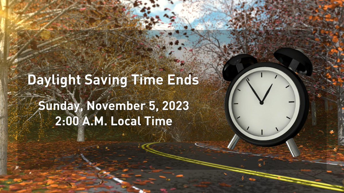 Just a reminder that the clocks change this Sunday.  (For those who observe DST).
