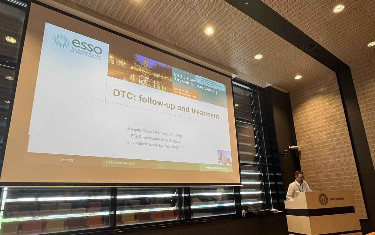 Starting @ESSOnews Utrecht Hands on Course on Thyroid Cancer. Excellent programme, organisation and participation.