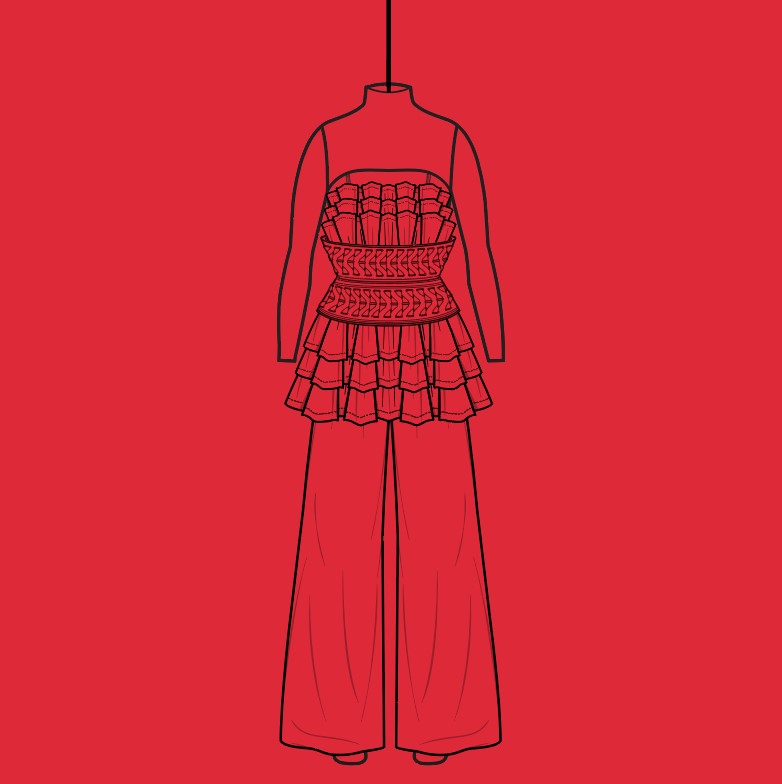 SketchArchive's tweet photo. Abbie in #leather #bustier #waisted #weaved #belted #wideleg #fashion #design #illustration #sketching #drawing #freelanceillustrator #freelanceillustratorforhire #techpack #techpackservice #techpackartist #nft #nftfashion #nftstyle #nftart https://t.co/7SgY92IH70