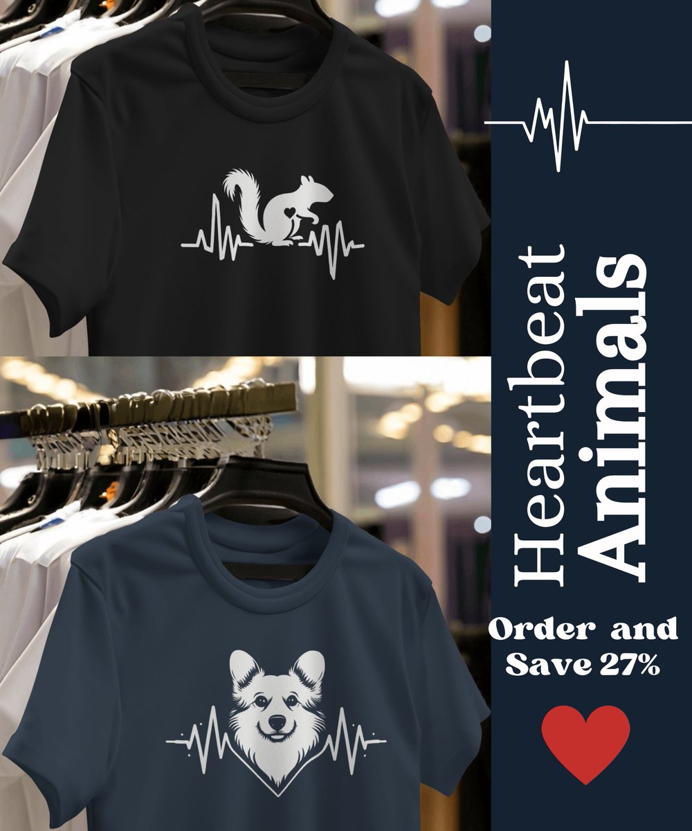 Feel the heartbeat of the animal kingdom with our unique t-shirts. 🐾💓 Explore the beauty of nature with our wildlife-inspired designs. #HeartbeatAnimals #NatureLovers #WildlifeArt #PassionForAnimals #AnimalHeartbeat #TshirtCollection #NatureInDesign
Link in bio