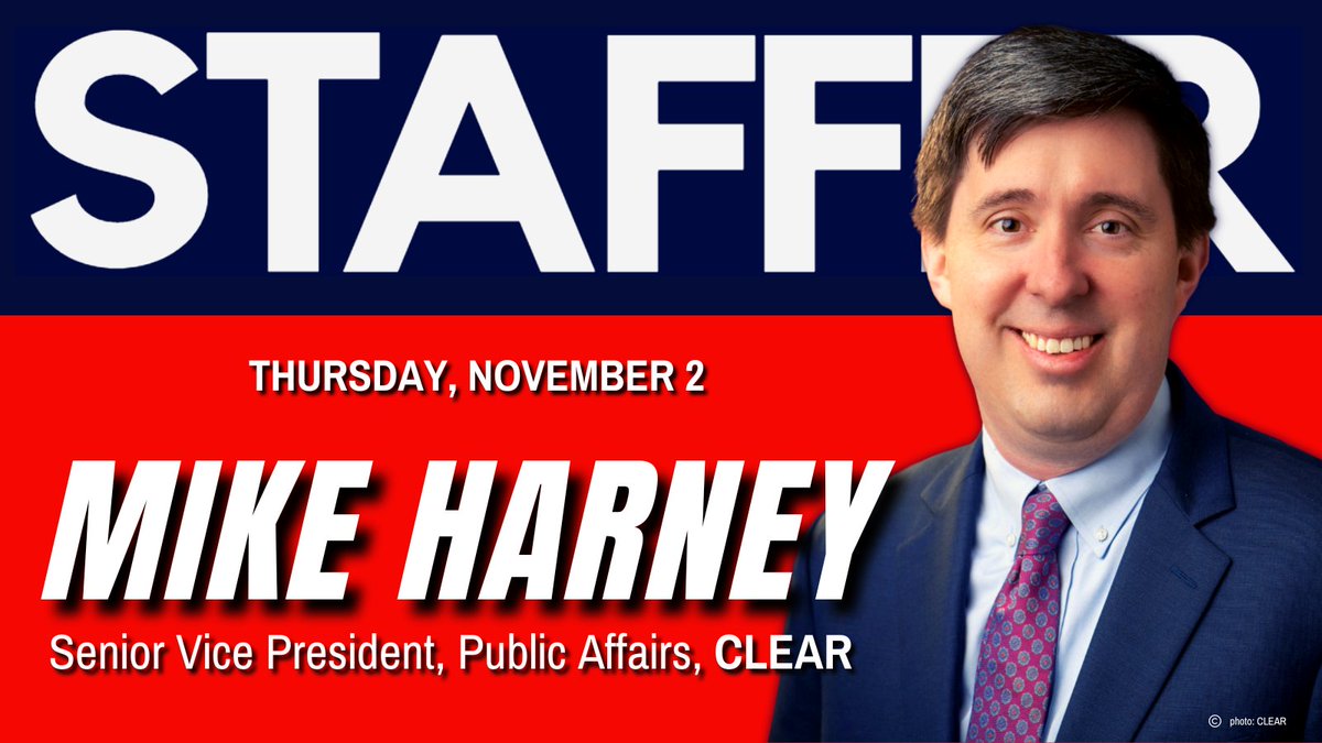 Mike Harney knows the federal government like few others. Prior to his new position at <a href="/Clear/">CLEAR</a>, he held a range of impressive positions with:

✔️ Two Congressmen

✔️ Two Senators

✔️ <a href="/USTradeRep/">United States Trade Representative</a>

✔️<a href="/CommerceGov/">U.S. Commerce Dept.</a>

Hear all about it on today's episode: staffershow.com/episodes/mike-…