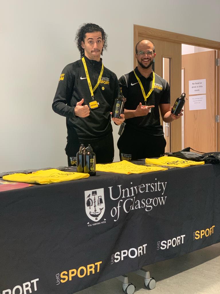 Adham and Faraj are in the Clarice Pears today for a #uofgsport pop-up!! Go down and say 👋👋 They may be able to answer any questions for you. It would also appear that Adham has fully embraced #Movember2023 💛💛