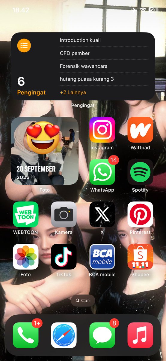 jedaikarina's tweet photo. If you see it, do it 🫵🏻

Lockscreen | homescreen | last song | 5th photo in your gallery https://t.co/CgZQYPM1TM