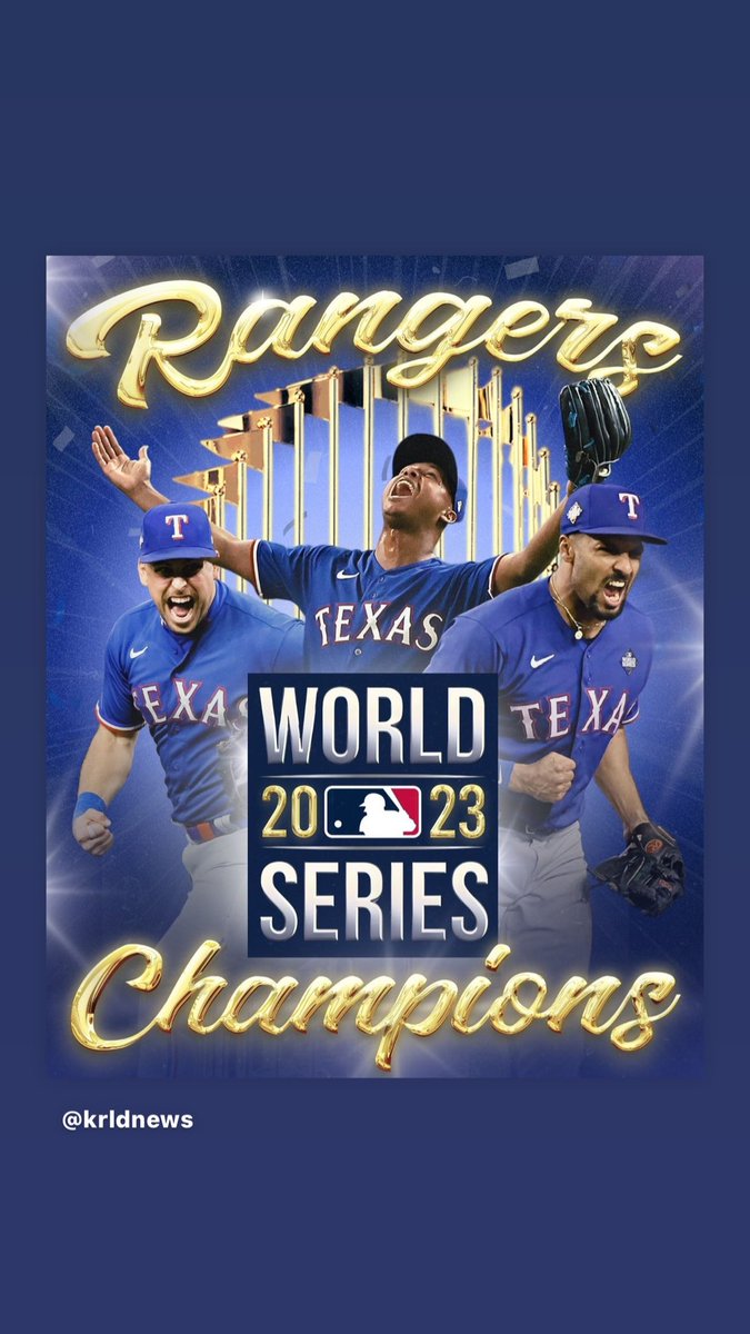 Y’all, we are the 2023 World Series Champions. Congratulations Texas Rangers, you played your hearts out.