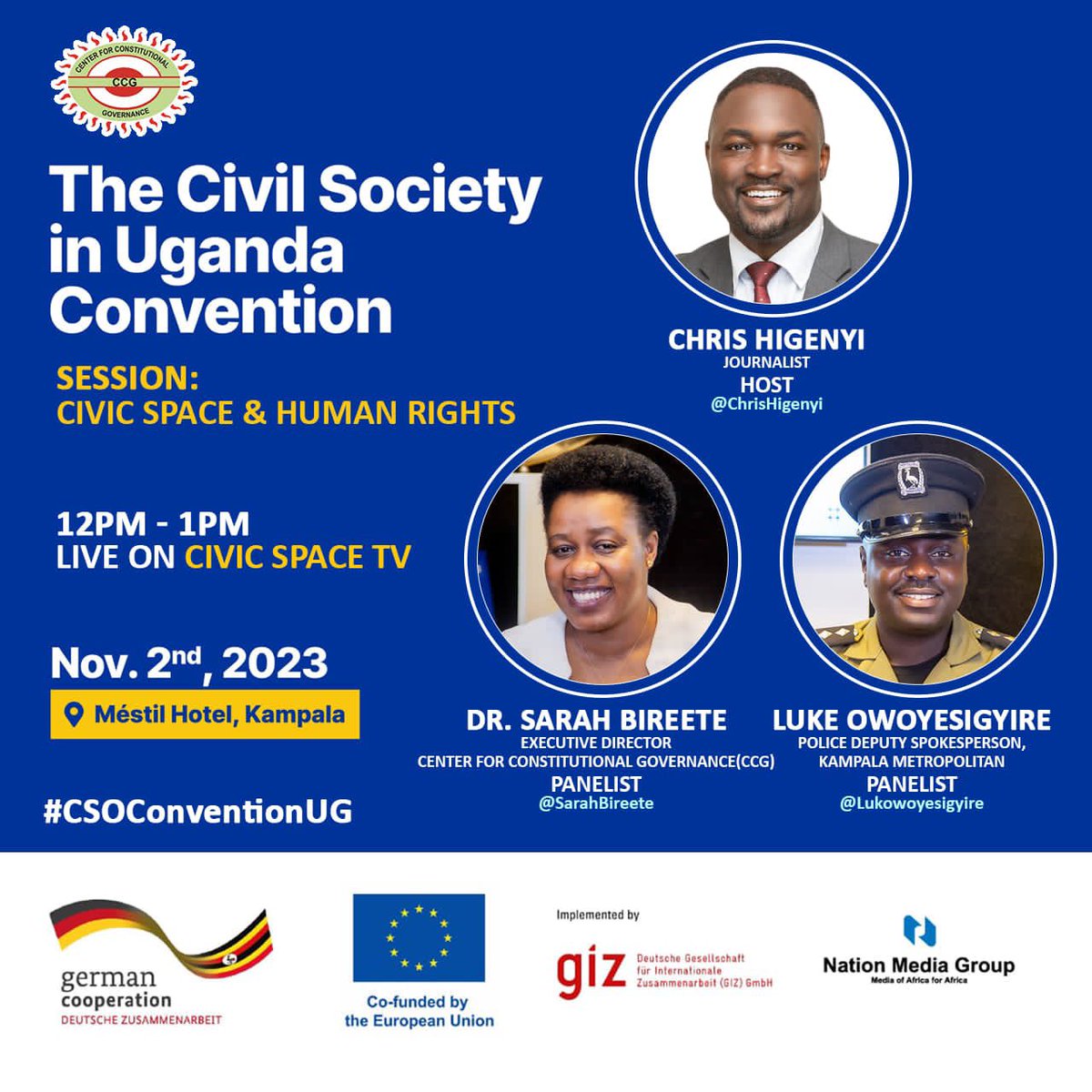 NayigaMadreen's tweet image. Happening now @CivicSpaceTV
⬇️
youtube.com/live/nb9Qp8umz…
Session on Civic Space and Human Rights.@ccgea1
#CSOConvention2023 
#CSOConventionUG 
#CivicSpaceTv 
@giz_gmbh @giz_uganda @CUSP_Uganda 
@UgandaHuman