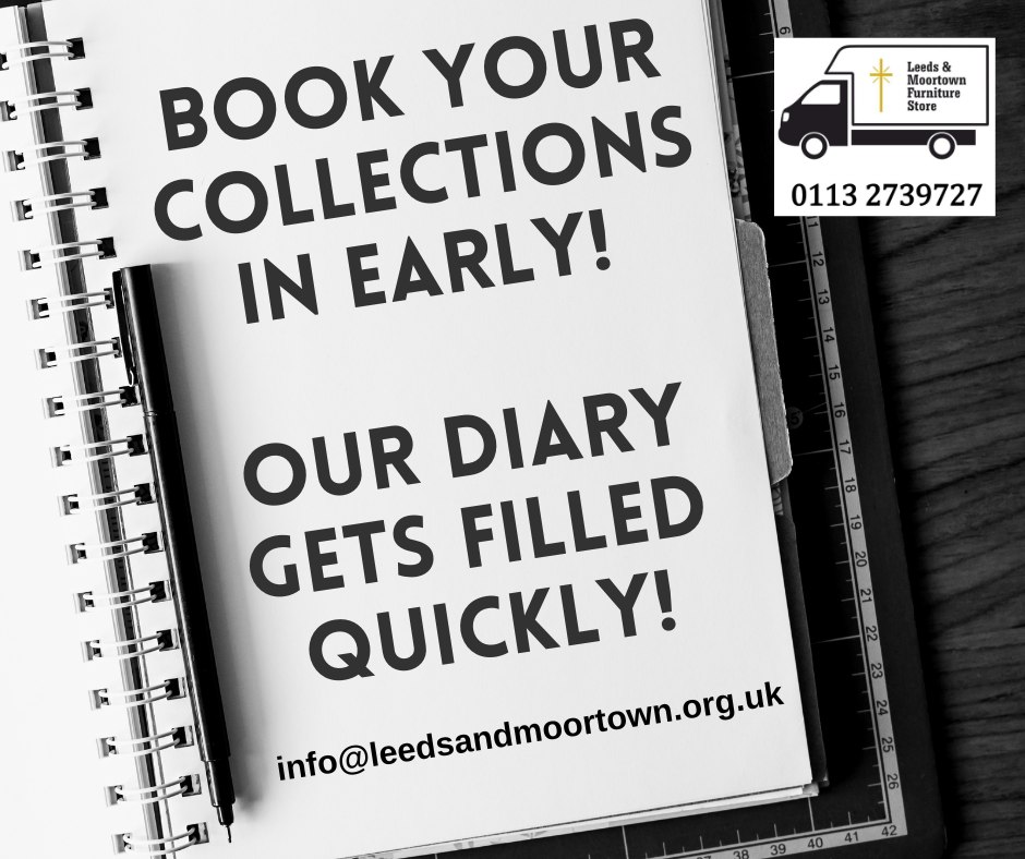 LMFS_Furniture's tweet photo. If you want to help someone out of Furniture Poverty then GET IN TOUCH!
We added some EXTRA collection slots in from the 6th November and they are filling up FAST!
Get ahead and book in your FREE collection of furniture with our team!
info@leedsandmoortown.org.uk (0113) 2739727 https://t.co/yhDGbsfAMr