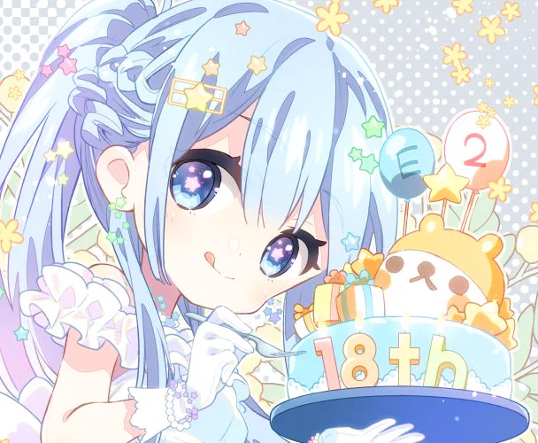 発売中の『E☆2 frontier Vol.7』に4コマ『えつみんにご期待ください☆』第26話描かせていただきました。E☆2 18周年なので扉絵はえつみんのキラキラお祝いドレスを描きました、よろしくお願いします 