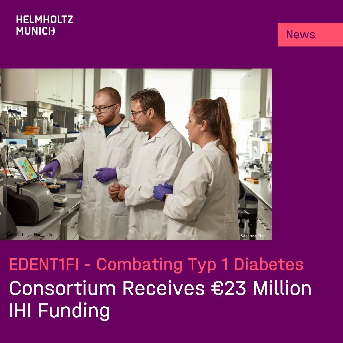 #EDENT1FI: Early Detection of #Typ1Diabetes

💡Researchers, #industry &amp; charities aim to combat #T1D in this international project.
👏The @IHIEuropenow supports with a grant!
👉Read about the team's vision &amp; thoughts of co-leader Prof. Annette Ziegler: t1p.de/xm12q