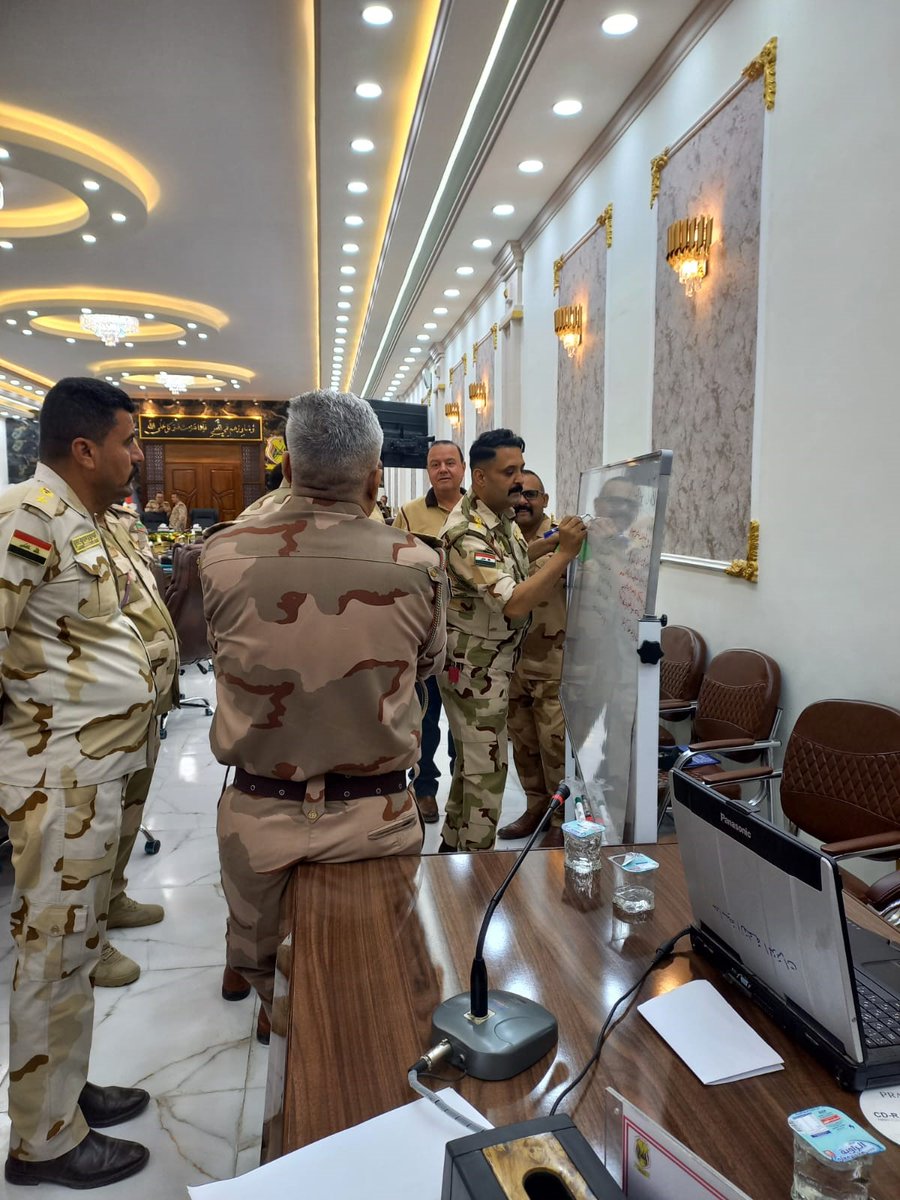 IraqNato's tweet photo. How could the Iraqi Armed Forces (#IAF) assist national authorities during emergencies and natural disasters?  IAF Representatives and civilian authorities joined a 2-week workshop led by #NMI &amp; Unidad Militar de Emergencias @UMEgob to enhance their response.  
#StrongerTogether https://t.co/dpI3zuOLXe