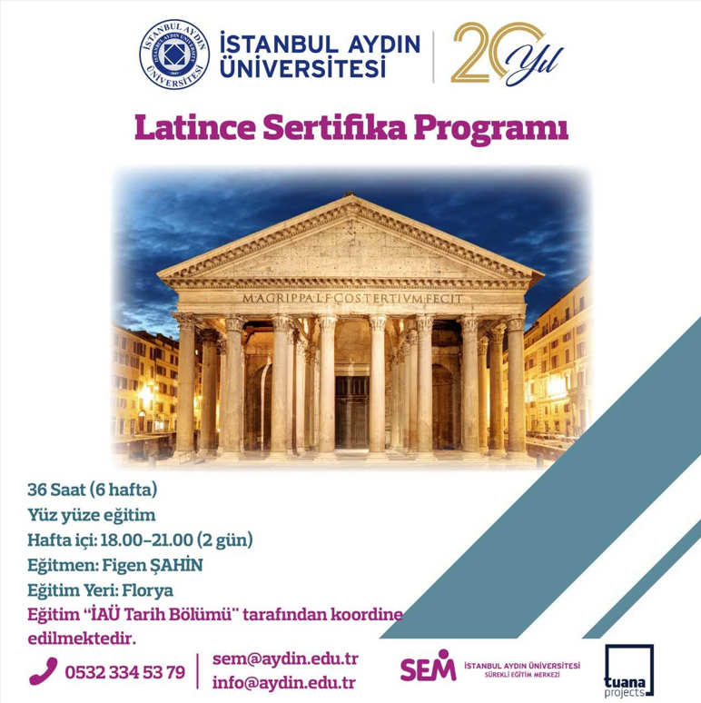 📢Latince Sertifika Programı başlıyor! 📌Program sonunda Latin dilinde temel bilgileri edinerek basitleştirilmiş cümle & metin çevirileri yapabilirsiniz. 📅 Son Başvuru: 11 Kasım 2023 👉Detaylı bilgi : bit.ly/3tZ2MgR @IAUKampus @TuanaProjects #Latince #eğitim