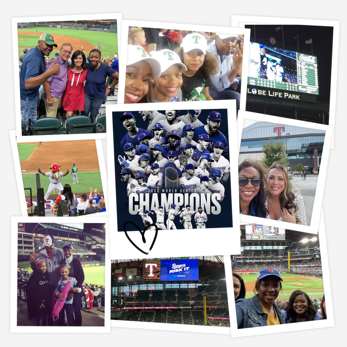 Oh, what a night! Lots of great memories cheering &amp; watching #texasrangersbaseball over the years. 

Congrats, World Series Champs 🙌🏾 #gotakeit ➡️ #wentandtookit🏆⚾️❤️