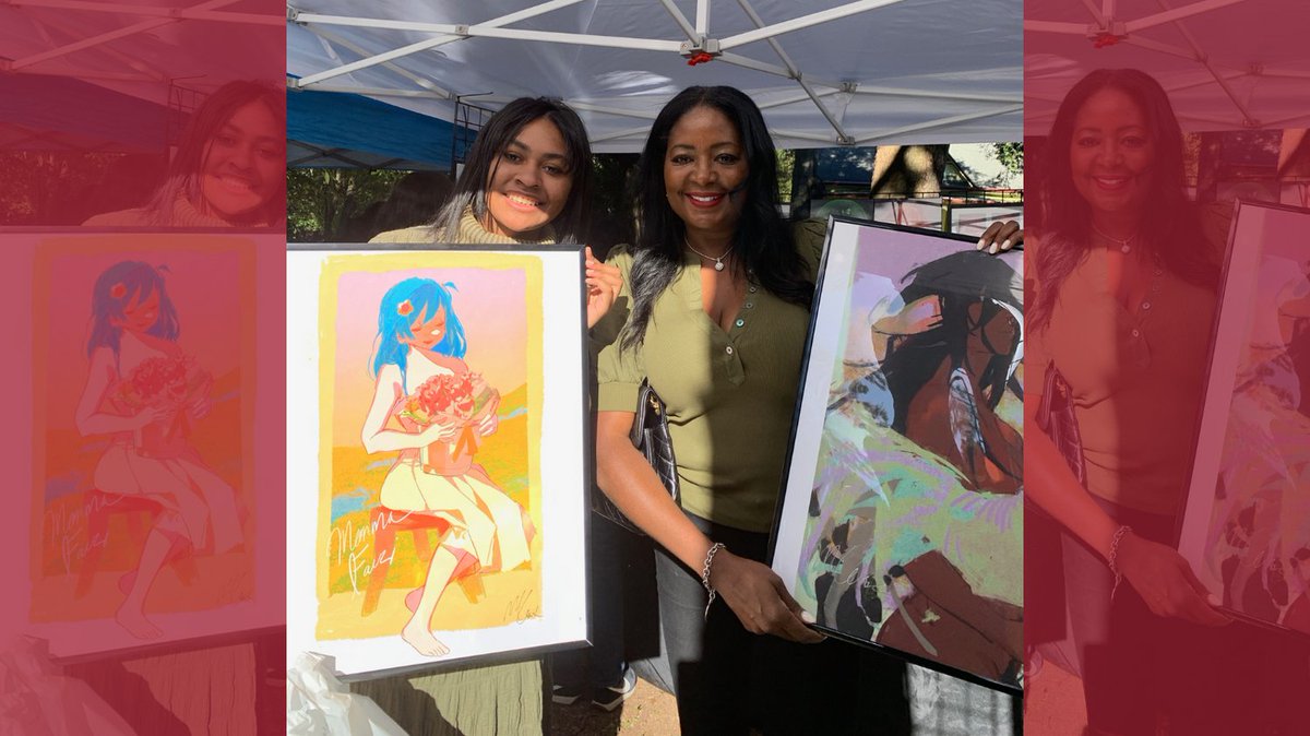 🎨 An artist and their patron!

@APSMidtown @inmanapark @thebetsybockman @erickson_sarah_ #apsarts #highschoolart #highschool #art #artclass #arteducation #atlanta #midtownhigh #atlantapublicschools #inmanpark #artsfestival #digitalart  #anime