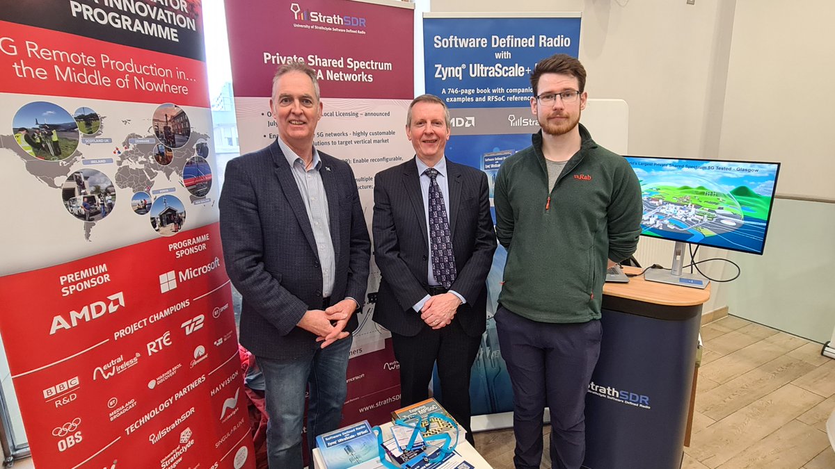 We are at the <a href="/CENSIS121/">CENSIS</a> 2023 Tech Summit today in Glasgow, Scotland.  If you are there, come by &amp; talk to us on our Software Defined Radio R&amp;D work, &amp; design of private 5G networks designed in partnership with key industry partners.  #CENSIS #spectrumunleashed <a href="/EEEStrathclyde/">EEE Strathclyde</a>