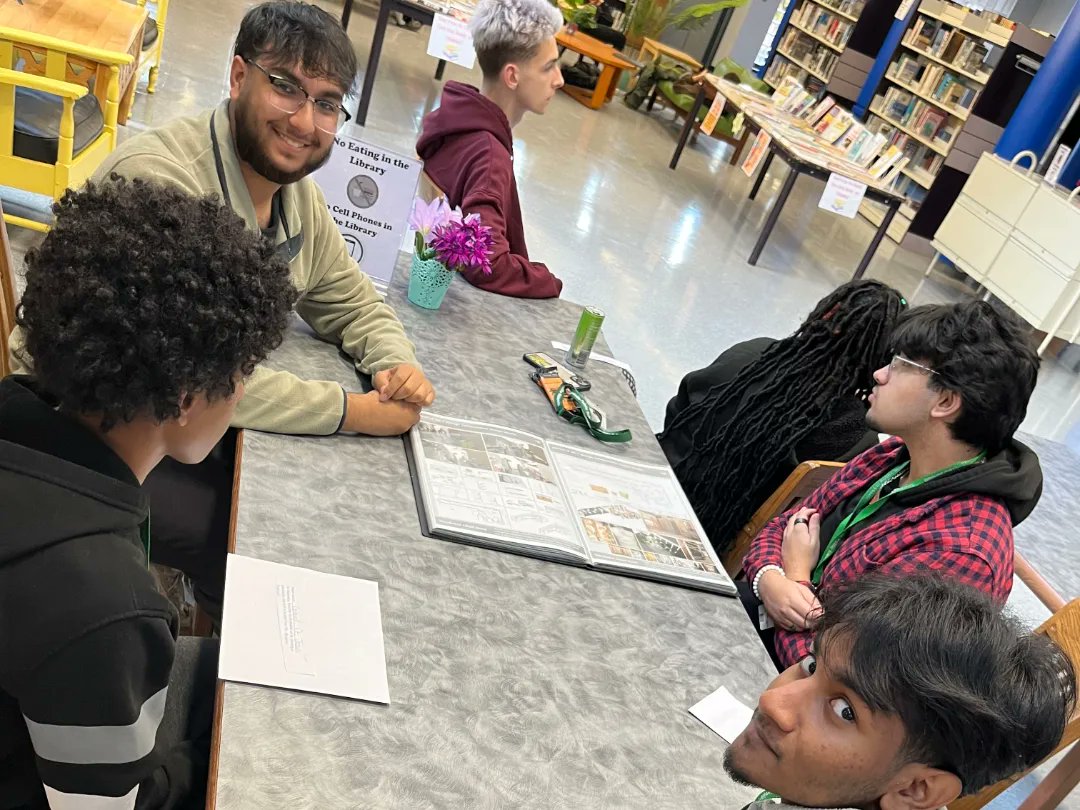 A representative from NJIT met with students in the library who are interested in pursuing an Art, Design, or Architecture degree. In addition, the speaker also covered topics such as what art pieces are needed for their portfolios to study abroad programs and internships.