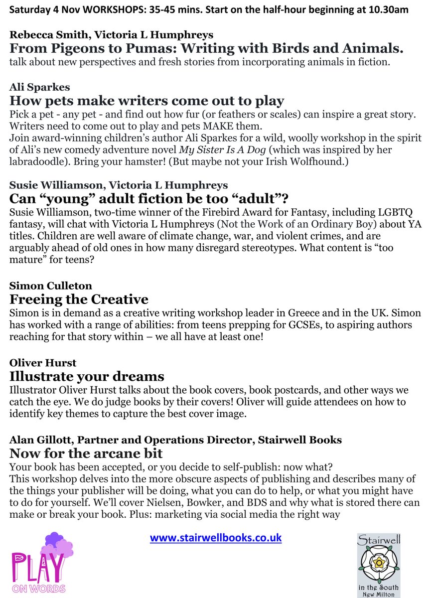 StairwellBooks's tweet photo. Hey join us this weekend! After the  storm has passed, it's time for stories!
@ForestArtsNM 
Nov 3-4
Workshops, readings, and our pals at @FlameTreeArts https://t.co/UHsGIwBCHh