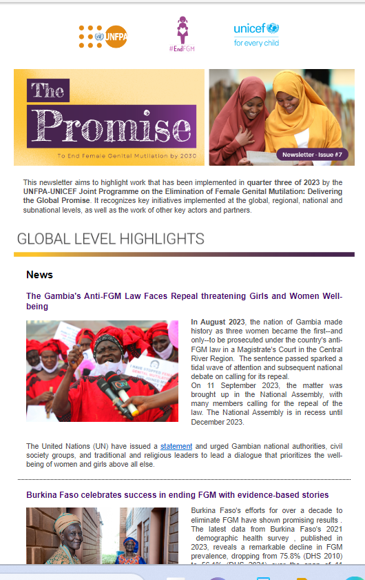 UNFPA-UNICEF JP to End Female Genital Mutilation tweet media
