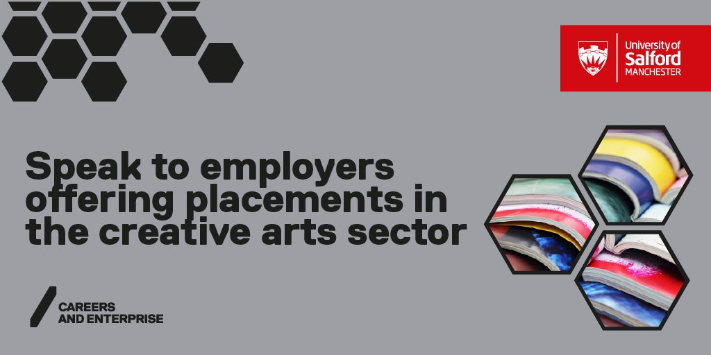 UoS_Students's tweet photo. Exploring a future in the arts and creative sector? 🎭 Come to our free Careers Fair and speak to employers who are offering opportunities in broadcasting, interior design and more. 
📅 Tue 7 Nov
📍 New Adelphi
⏰ 12:00-15:00

Book your place: https://t.co/6rG8EoM9Ww https://t.co/Kn8RY8aOLT