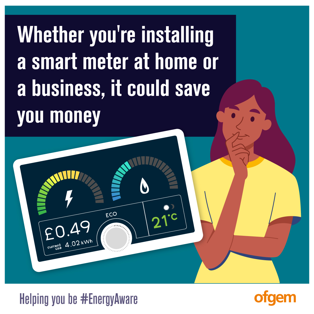 Have you considered getting a smart meter? Whether in a home or business, they give accurate data about your energy usage and send automatic readings to your supplier, giving you more control over your energy Find out more this #SmartMeterAwarenessWeek👇 ow.ly/hFoh50Q3piT