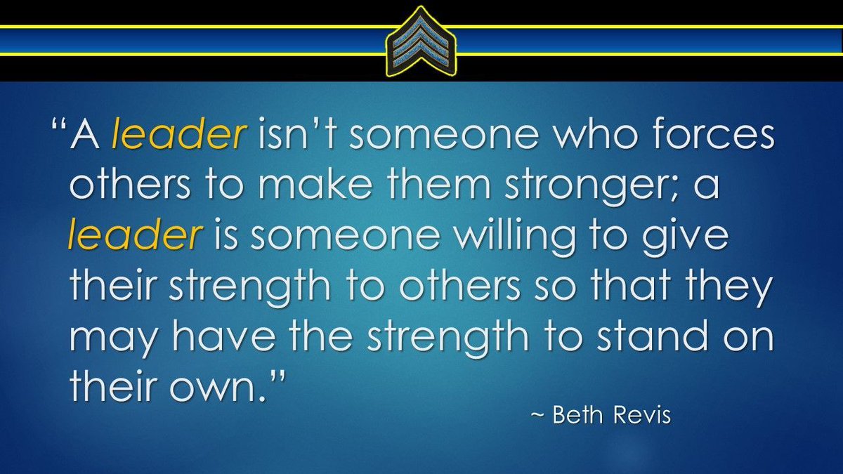 TBLL LEADERSHIP QUOTE: