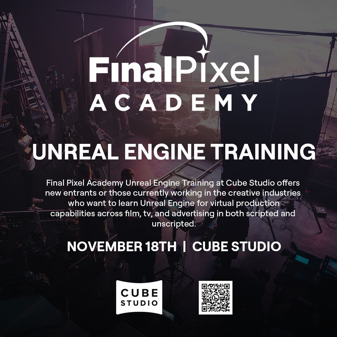 Final Pixel Academy (@_fpacademy) on Twitter photo Final Pixel Academy | Unreal Engine Training at
<a href="/cubestudiouk/">CUBE Studio</a>
First Course Runs: Sat, Nov 18th
Location: Unit 6, Trade Park, Priors Way, Maidenhead SL6 2G
09:30am – 17:00pm GMT
Enroll Today bit.ly/FPAUE_CubeStud…
#virtualproduction #realtime #training #cpd Final Pixel Academy | Unreal Engine Training at
<a href="/cubestudiouk/">CUBE Studio</a>
First Course Runs: Sat, Nov 18th
Location: Unit 6, Trade Park, Priors Way, Maidenhead SL6 2G
09:30am – 17:00pm GMT
Enroll Today bit.ly/FPAUE_CubeStud…
#virtualproduction #realtime #training #cpd