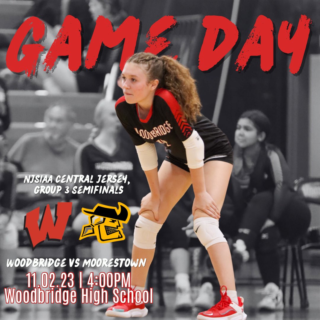 Game Day! Barrons will host Moorestown High School in the semifinal round of the state tournament. Game time, 4:00 PM! Come out and support! 🔴🏐⚫️ #WeAreBarrons