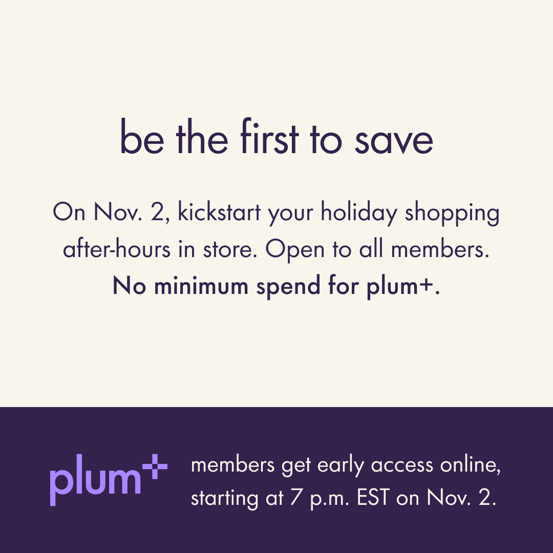 chaptersindigo's tweet photo. 🚨MEMBER BENEFIT ALERT!🚨Our plum holiday exclusive EARLY ACCESS IS TODAY! 🥳 Join us in store for after-hours shopping and discounts or shop online!

Click for full details: https://t.co/VWMp8jW2QK

#Sale #IndigoBooks #plumrewards https://t.co/CBtTBMknpj