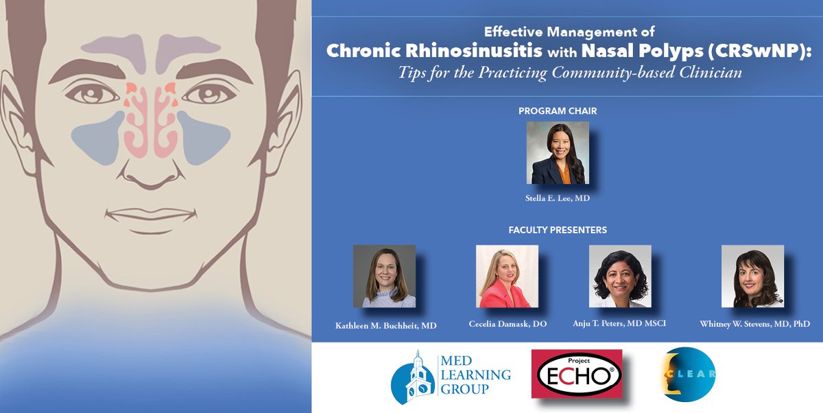 ↗️ Level up your expertise on CRSwNP with our Complimentary CME/CNE Webinar!

👉Join the conversation TODAY with Dr. Buchheit at 7:00 PM EST:  ow.ly/XHoS50PLcrP 

#pharmacists #NasalPolyps #Respiratory  #MedEd #Clinician #MedLearningGroup