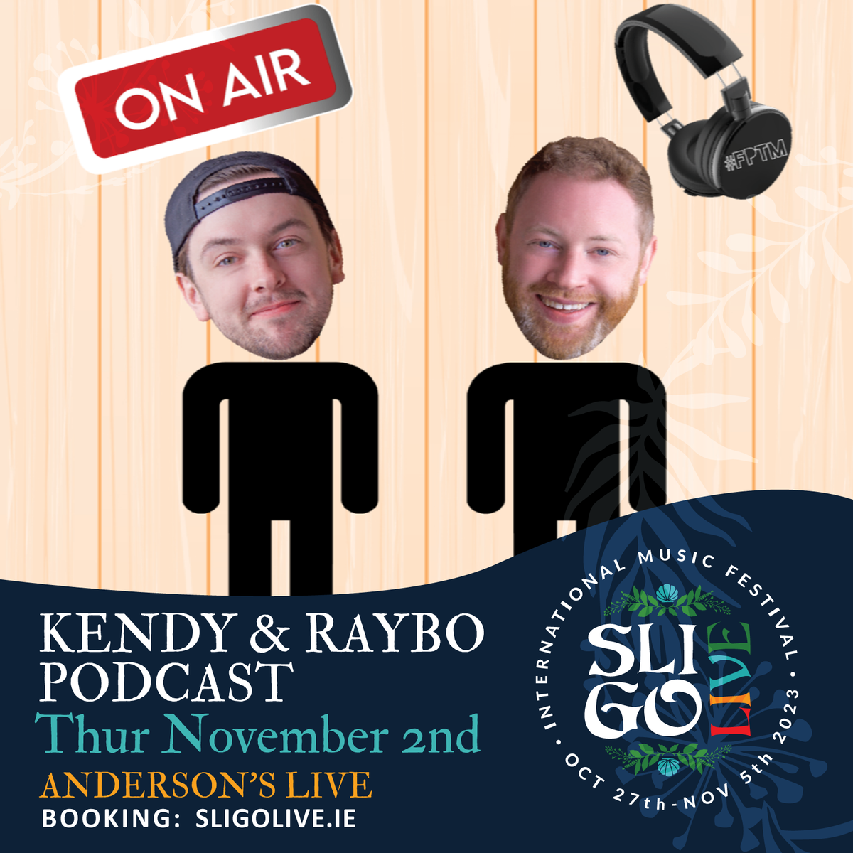 As we reach Day 6 of Sligo Live, another great show to lead us into the weekend! 🙌 

👉 Don't miss... The Kenny &amp; Ray Podcast, plus very special guest Justine Staffordon Thursday Nov 2nd in Andersons Live, Sligo!