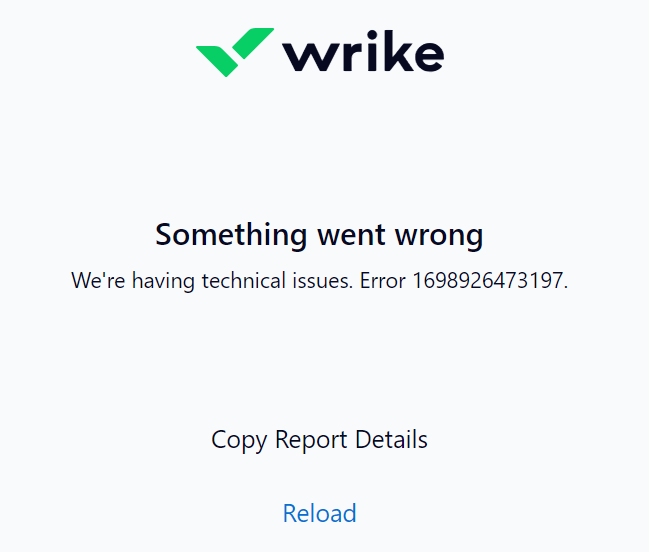 selinamb's tweet photo. @WrikeOps Unfortunately, the read-only site is also down.  Might want to remove that from your updates to better manage our expectations. ;-) https://t.co/SlmTu8wRff