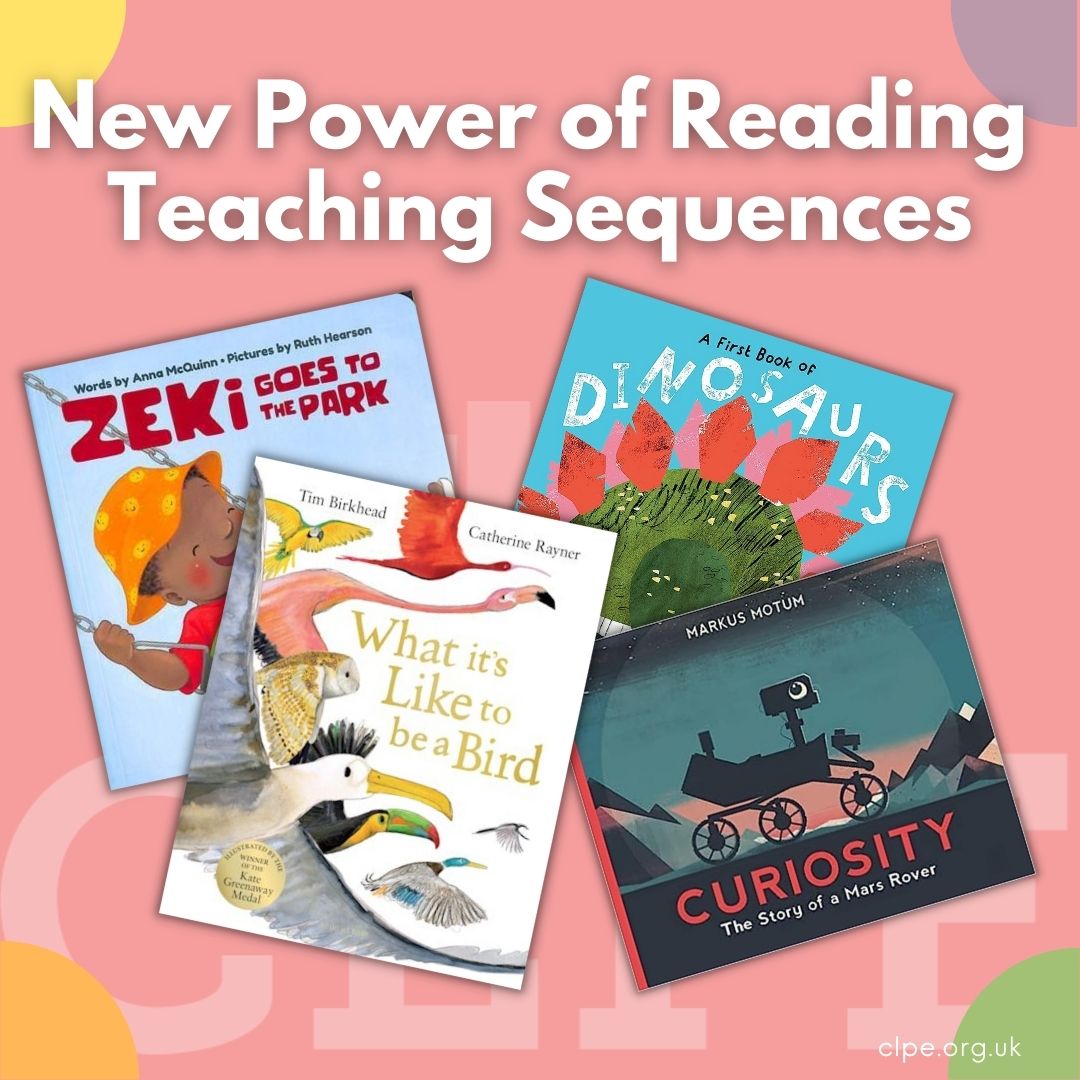 We're excited to have launched 4 new #PowerofReading sequences for high-quality texts from @annammcquinn @si_mole @markusmotum and Tim Birkhead for our school members!   

Available to download here, for you to start using in your classroom: ow.ly/yLP550PYsME