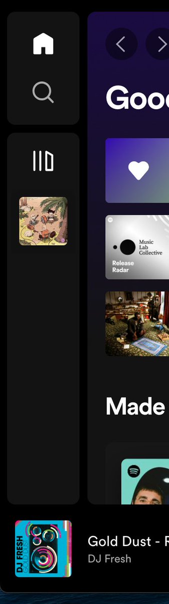 run_argun's tweet photo. @Spotify I just wanted to say how much I hate the new UI. What is the actual point of this collapsible left menu window and why does it default to downloaded? It annoys me every time I open it expecting to see all my shit https://t.co/x0LNvl4jxe