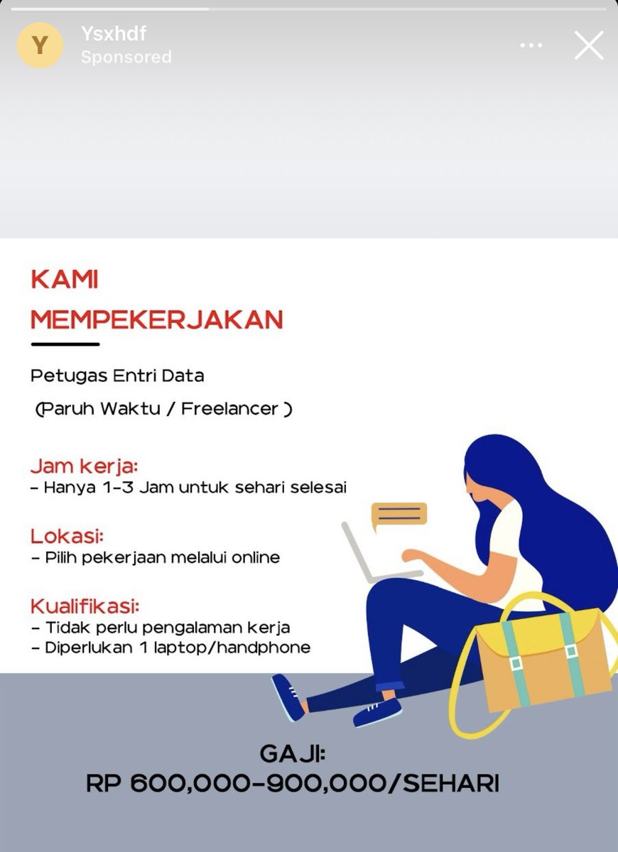 guys kalo nemuin iklan di instagram kayak gini, jangan tertarik yaa. ini penipuan!