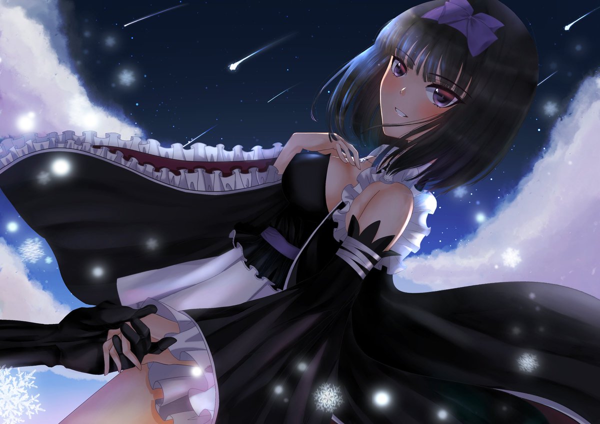 daisy06022's tweet photo. 一起看流星雨吧 | olivia #pixiv https://t.co/glvmfNy9so
#シャイニング・ブレイド
#ユキヒメ
#シャイニングシリーズ
#シャイニング
＃tony #illustration #Procreate
 #少女 #流れ星 #黒髪 #イラスト https://t.co/SlJrsH7xNs