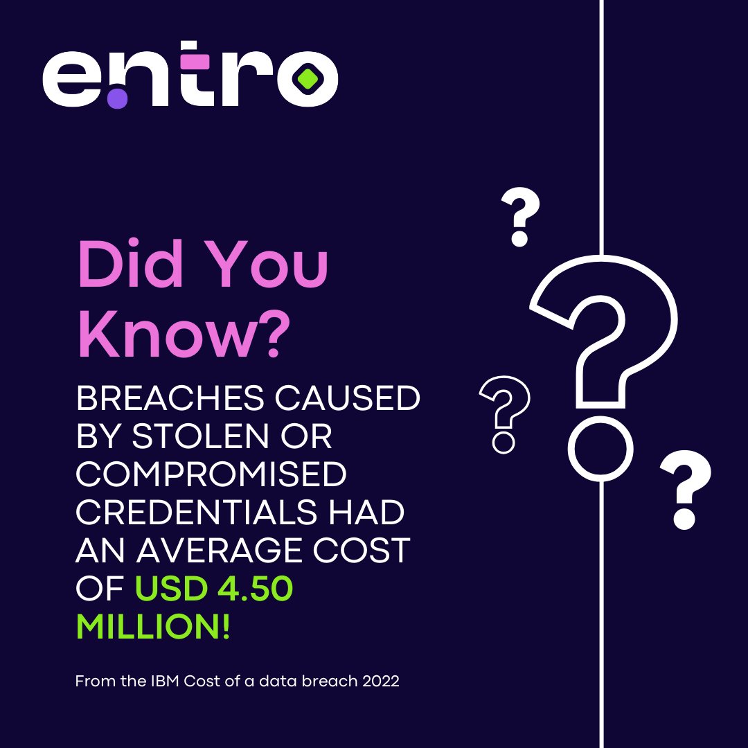 entrosecurity's tweet image. Use of stolen or compromised credentials remains the most common cause of a data breach - as they are 1 of the top 3 attack vectors, and the most destructive ⚔️
 
Learn how you can protect your organizations secrets: hubs.la/Q027x22m0

#SecretsSecurity #SecretsManagement