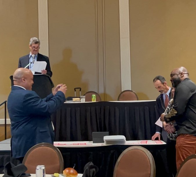 Attn Chimera Community:

Willingboro Public Schools received an award at the NJSBA convention. Our business administrator, Dr. Lewis, accepted SAIF's award on the district's behalf for eight years of continuous school safety.