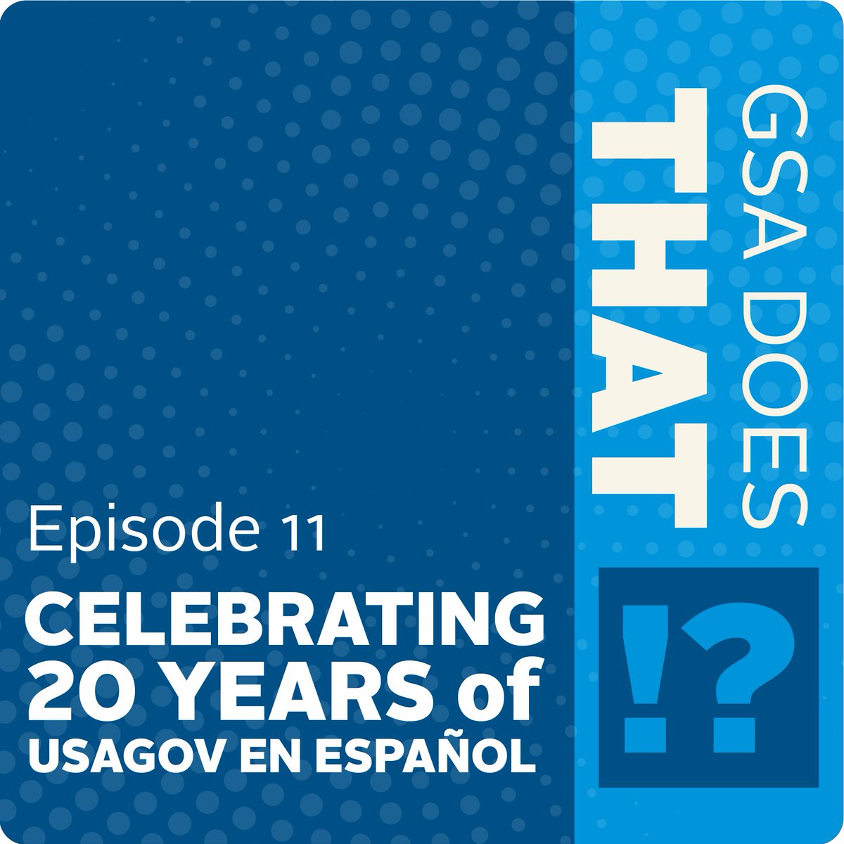 USAGovEspanol's tweet photo. ¡Escucha el episodio especial del podcast "GSA Does That!?"! Explora cómo @USAGovEspanol ha puesto a las personas en primer lugar durante los últimos 20 años.

Descubre las historias conmovedoras y el impacto de nuestro trabajo en español. https://t.co/oWP1LTJdaY #20AñosEnEspañol https://t.co/zyxVGz0Nz7
