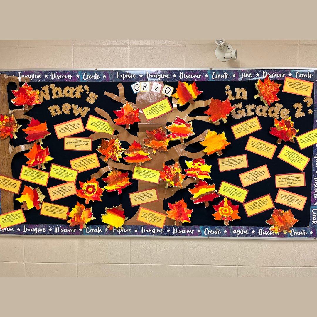 Check out these poems our students wrote and the bulletin board they decorated with leaves appreciating God's beautiful gift of the changing season.